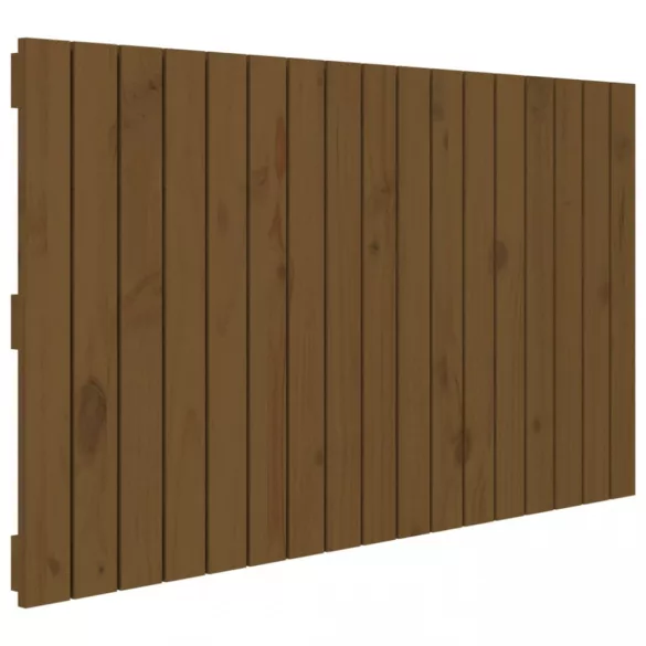 mézbarna tömör fenyőfa fali fejtámla 108 x 3 x 60 cm