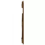 mézbarna tömör fenyőfa fali fejtámla 108 x 3 x 60 cm