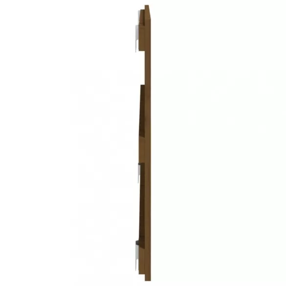 mézbarna tömör fenyőfa fali fejtámla 108 x 3 x 60 cm