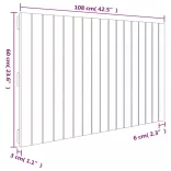 mézbarna tömör fenyőfa fali fejtámla 108 x 3 x 60 cm