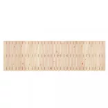 tömör fenyőfa fali fejtámla 204x3x60 cm