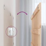 tömör fenyőfa fali fejtámla 204x3x60 cm