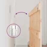 tömör fenyőfa fali fejtámla 95,5 x 3 x 60 cm