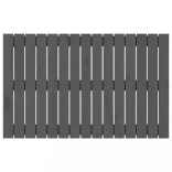 szürke tömör fenyőfa fali fejtámla 95,5 x 3 x 60 cm