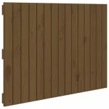 mézbarna tömör fenyőfa fali fejtámla 95,5 x 3 x 60 cm