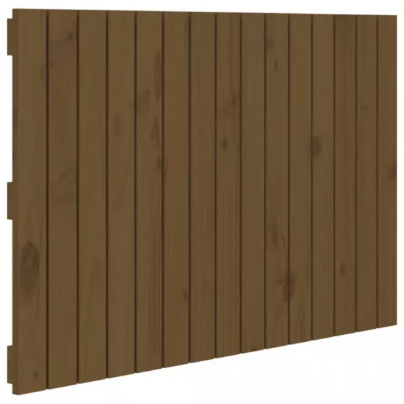 mézbarna tömör fenyőfa fali fejtámla 95,5 x 3 x 60 cm