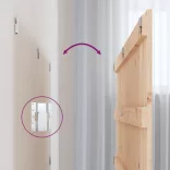 tömör fenyőfa fali fejtámla 127,5 x 3 x 60 cm