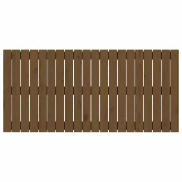 mézbarna tömör fenyőfa fali fejtámla 127,5 x 3 x 60 cm
