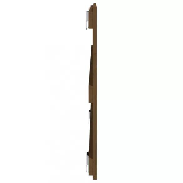 mézbarna tömör fenyőfa fali fejtámla 127,5 x 3 x 60 cm