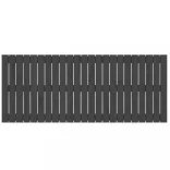 szürke tömör fenyőfa fali fejtámla 147 x 3 x 60 cm