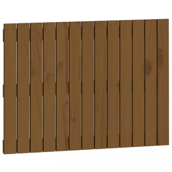 mézbarna tömör fenyőfa fali fejtámla 82,5 x 3 x 60 cm