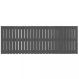 szürke tömör fenyőfa fali fejtámla 166 x 3 x 60 cm