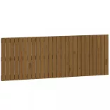 mézbarna tömör fenyőfa fali fejtámla 166x3x60 cm
