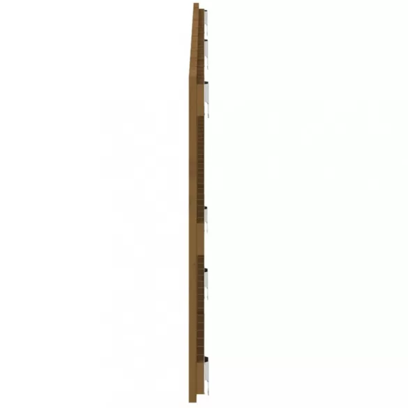 mézbarna tömör fenyőfa fali fejtámla 166x3x60 cm