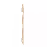 tömör fenyőfa fali fejtámla 185 x 3 x 60 cm