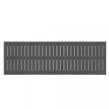 szürke tömör fenyőfa fali fejtámla 185 x 3 x 60 cm