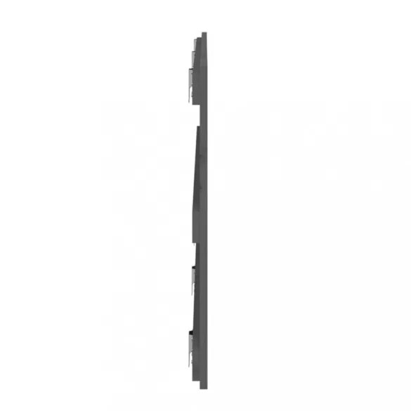 szürke tömör fenyőfa fali fejtámla 185 x 3 x 60 cm