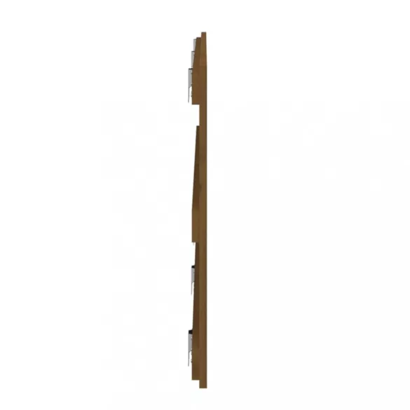 mézbarna tömör fenyőfa fali fejtámla 185x3x60 cm