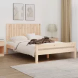 tömör fenyőfa fali fejtámla 140x3x60 cm