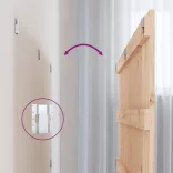 tömör fenyőfa fali fejtámla 140x3x60 cm