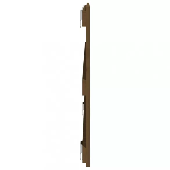 mézbarna tömör fenyőfa fali fejtámla 140x3x60 cm