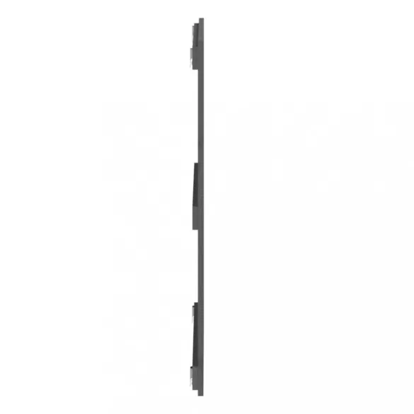 szürke tömör fenyőfa fali fejtámla 108x3x90 cm
