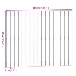 szürke tömör fenyőfa fali fejtámla 108x3x90 cm