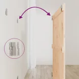 tömör fenyőfa fali fejtámla 95,5 x 3 x 90 cm