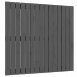 szürke tömör fenyőfa fali fejtámla 95,5 x 3 x 90 cm