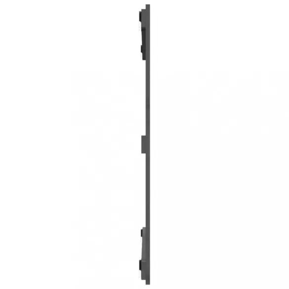 szürke tömör fenyőfa fali fejtámla 95,5 x 3 x 90 cm