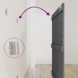 szürke tömör fenyőfa fali fejtámla 95,5 x 3 x 90 cm