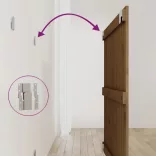 mézbarna tömör fenyőfa fali fejtámla 95,5x3x90 cm
