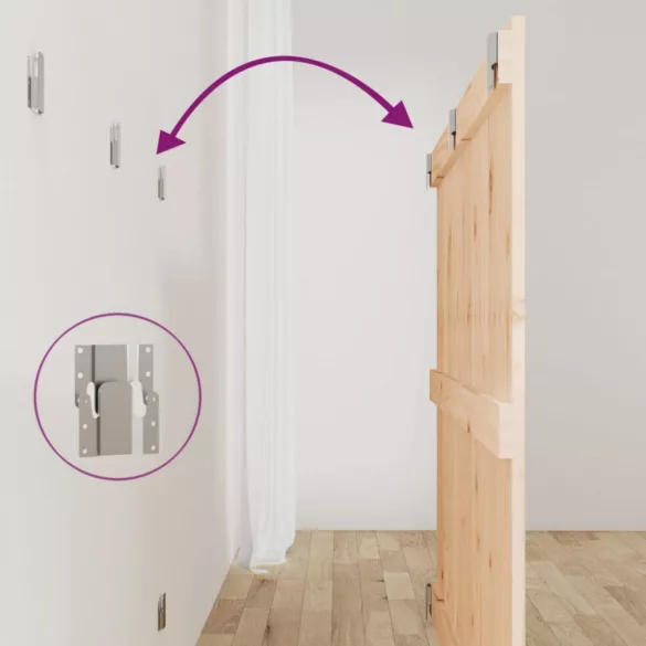 tömör fenyőfa fali fejtámla 127,5 x 3 x 90 cm