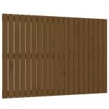 mézbarna tömör fenyőfa fali fejtámla 127,5x3x90 cm