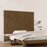 mézbarna tömör fenyőfa fali fejtámla 127,5x3x90 cm