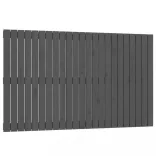 szürke tömör fenyőfa fali fejtámla 147 x 3 x 90 cm