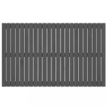 szürke tömör fenyőfa fali fejtámla 147 x 3 x 90 cm