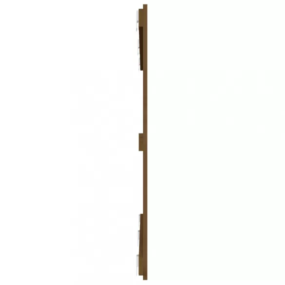 mézbarna tömör fenyőfa fali fejtámla 147 x 3 x 90 cm