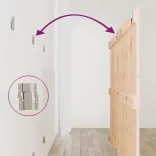 tömör fenyőfa fali fejtámla 159,5x3x90 cm