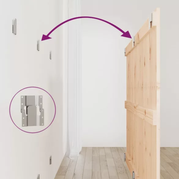 tömör fenyőfa fali fejtámla 159,5x3x90 cm