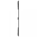 szürke tömör fenyőfa fali fejtámla 159,5x3x90 cm