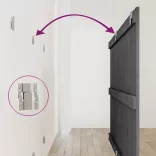 szürke tömör fenyőfa fali fejtámla 159,5x3x90 cm