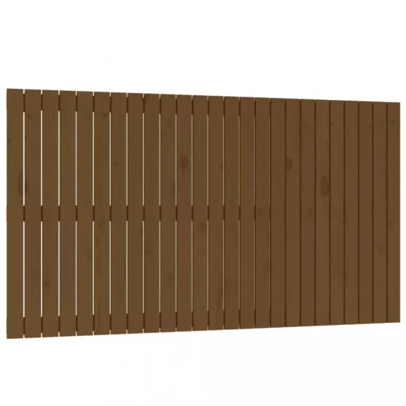 mézbarna tömör fenyőfa fali fejtámla 159,5x3x90 cm