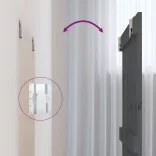 szürke tömör fenyőfa fali fejtámla 82,5x3x90 cm