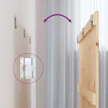 tömör fenyőfa fali fejtámla 166x3x90 cm