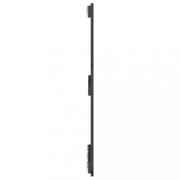 szürke tömör fenyőfa fali fejtámla 166x3x90 cm