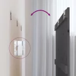 szürke tömör fenyőfa fali fejtámla 166x3x90 cm