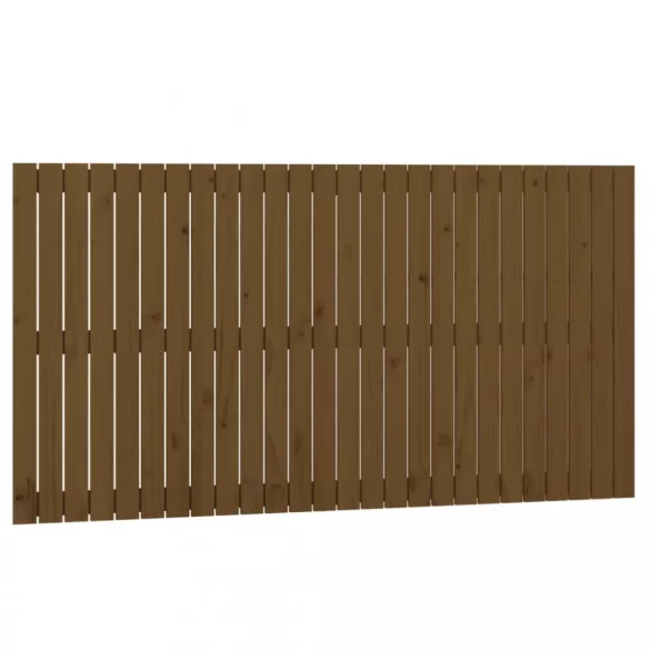mézbarna tömör fenyőfa fali fejtámla 166x3x90 cm