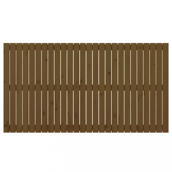 mézbarna tömör fenyőfa fali fejtámla 166x3x90 cm