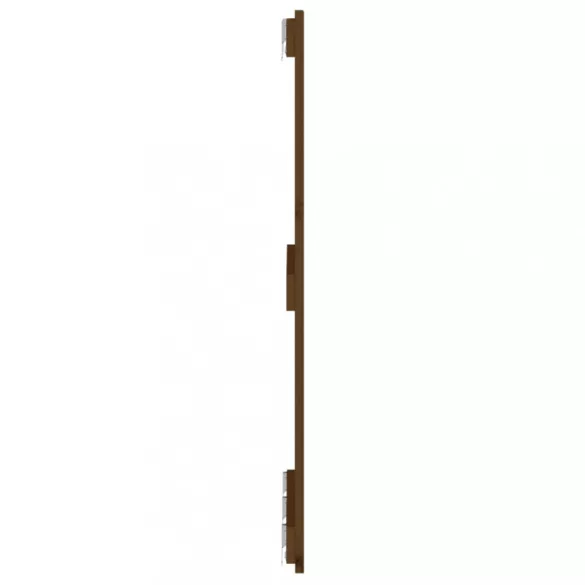 mézbarna tömör fenyőfa fali fejtámla 166x3x90 cm
